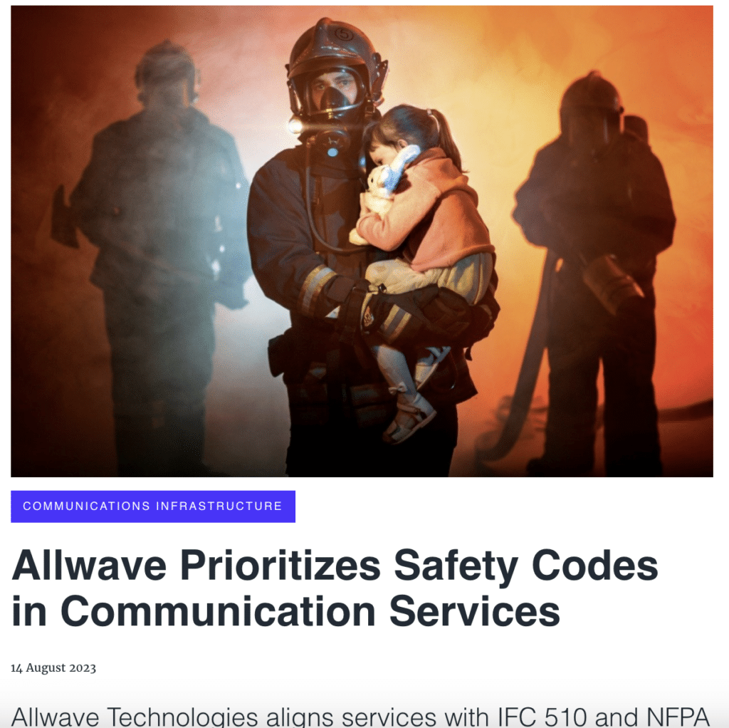 press release: Allwave Prioritizes Safety Codes in Communication Services